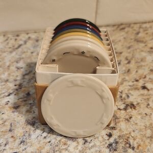 Longaberger Pottery Woven Traditions Color Selector Sample Set 2.5"